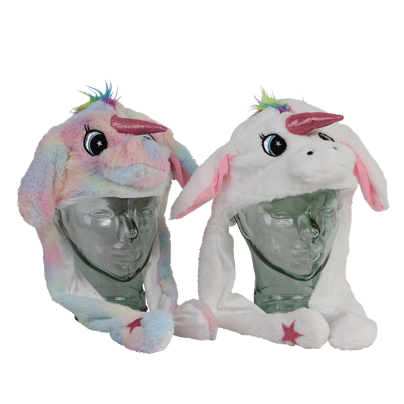 Enhjørning hat m. flappende ører