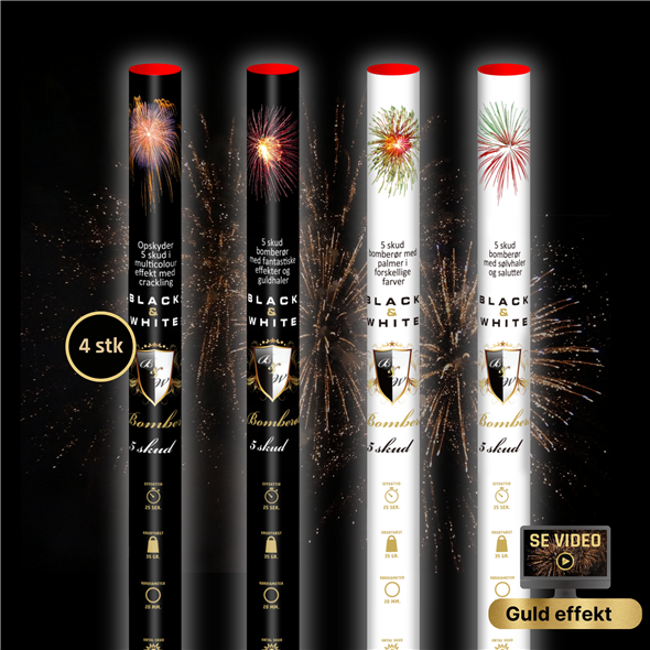 54.  Bomberørssortiment 4 stk